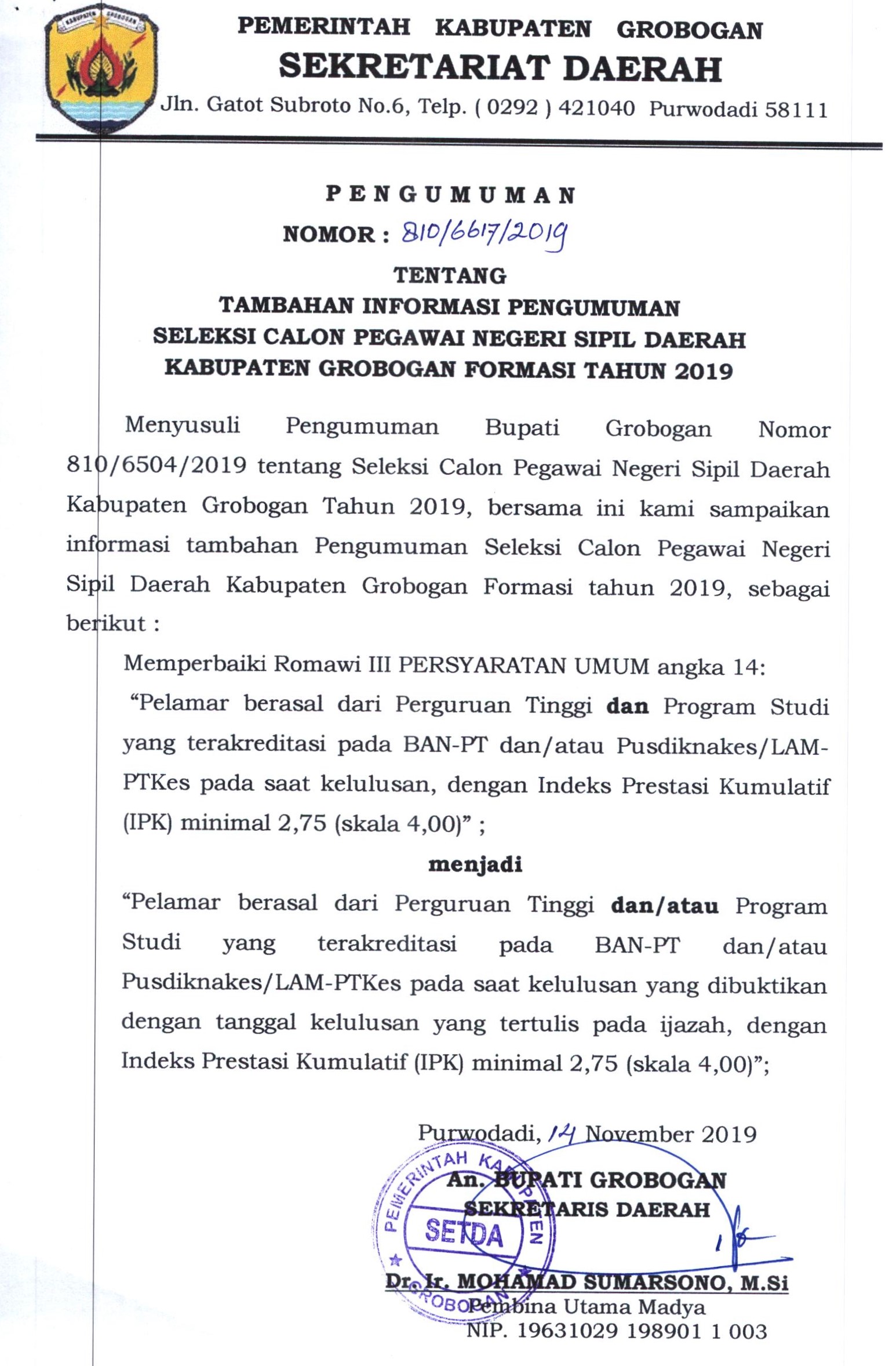 INFORMASI TAMBAHAN 1