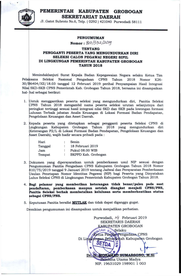 pengumuman pengganti a.n intan dwi y Copy 001